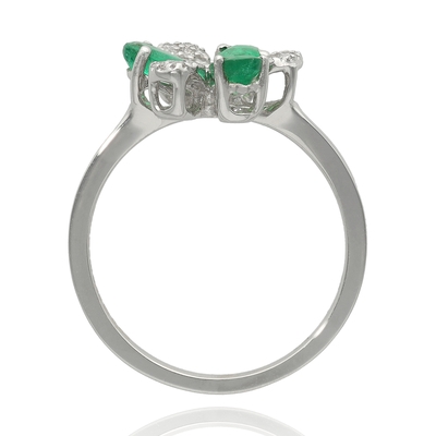 Fehér arany gyűrű 54-es méret (B20454_4I)